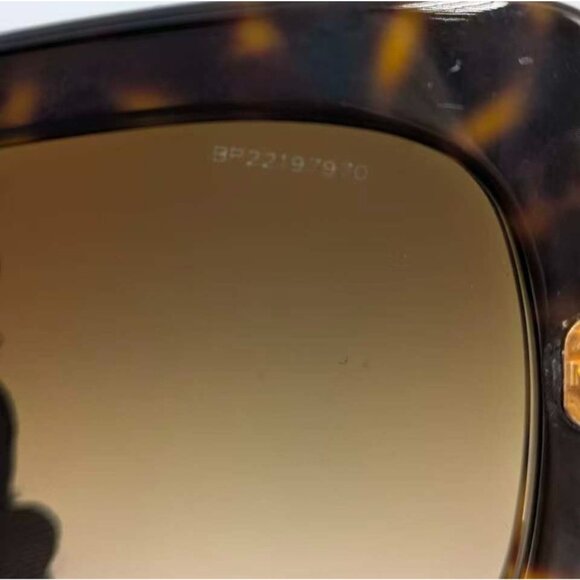 Pre-owned Prada Square Baroque Swirl SPR 27O Acetate Sunglasses Tortoise - Picture 5 of 10